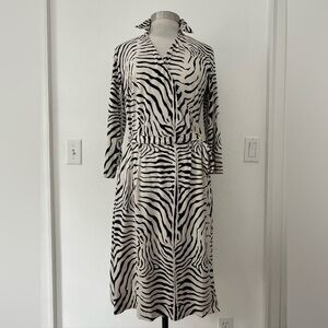 J.McLaughlin Knit Jersey Zebra Wrap Dress